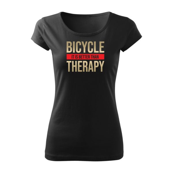 Cyklistické tričko - Bicycle therapy_ - Image 2