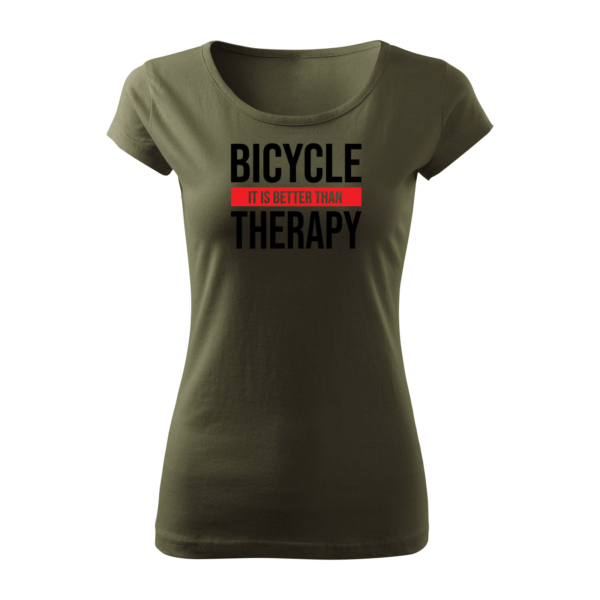 Cyklistické tričko - Bicycle therapy_ - Image 4